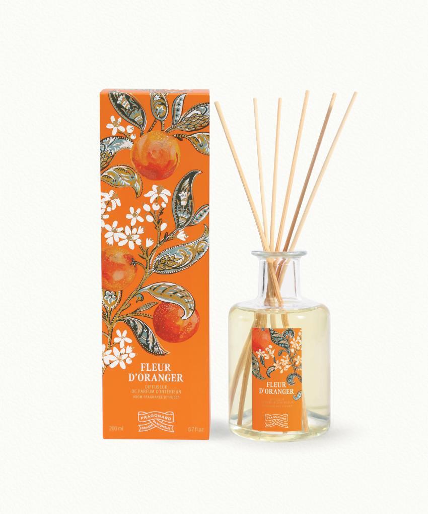 Fleur d'Oranger (Orange Blossom) Room Diffuser & 10 sticks
