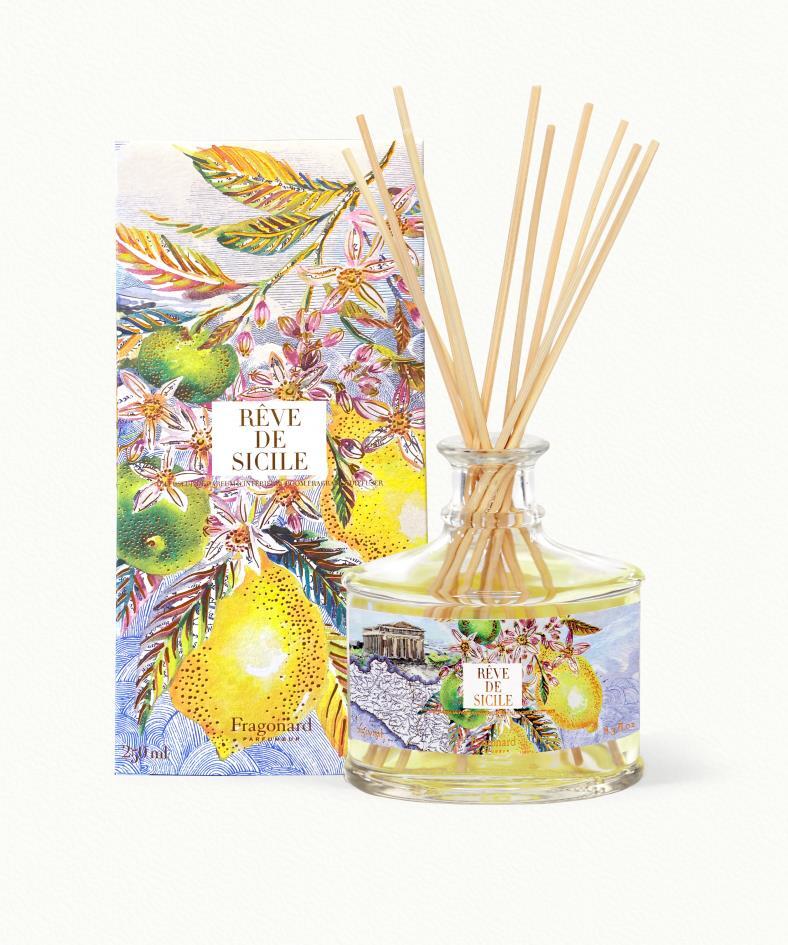 Rêve de Sicile Room Diffuser  & 10 sticks
