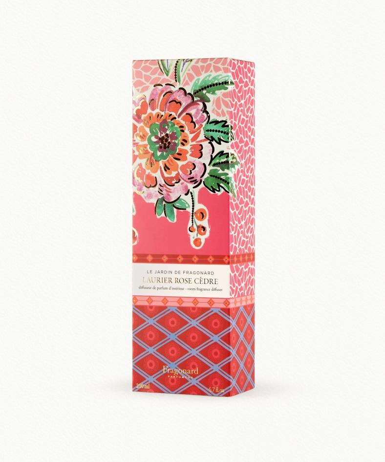 Laurier Rose Cèdre Room Diffuser  & 10 sticks