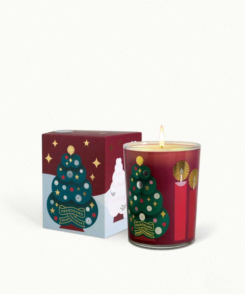 Cette Nuit Là Candle with case - Decorated glass pot