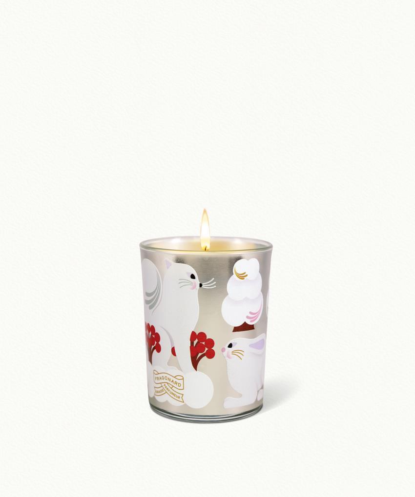 Rêve d'Hiver Candle with case - Decorated glass pot